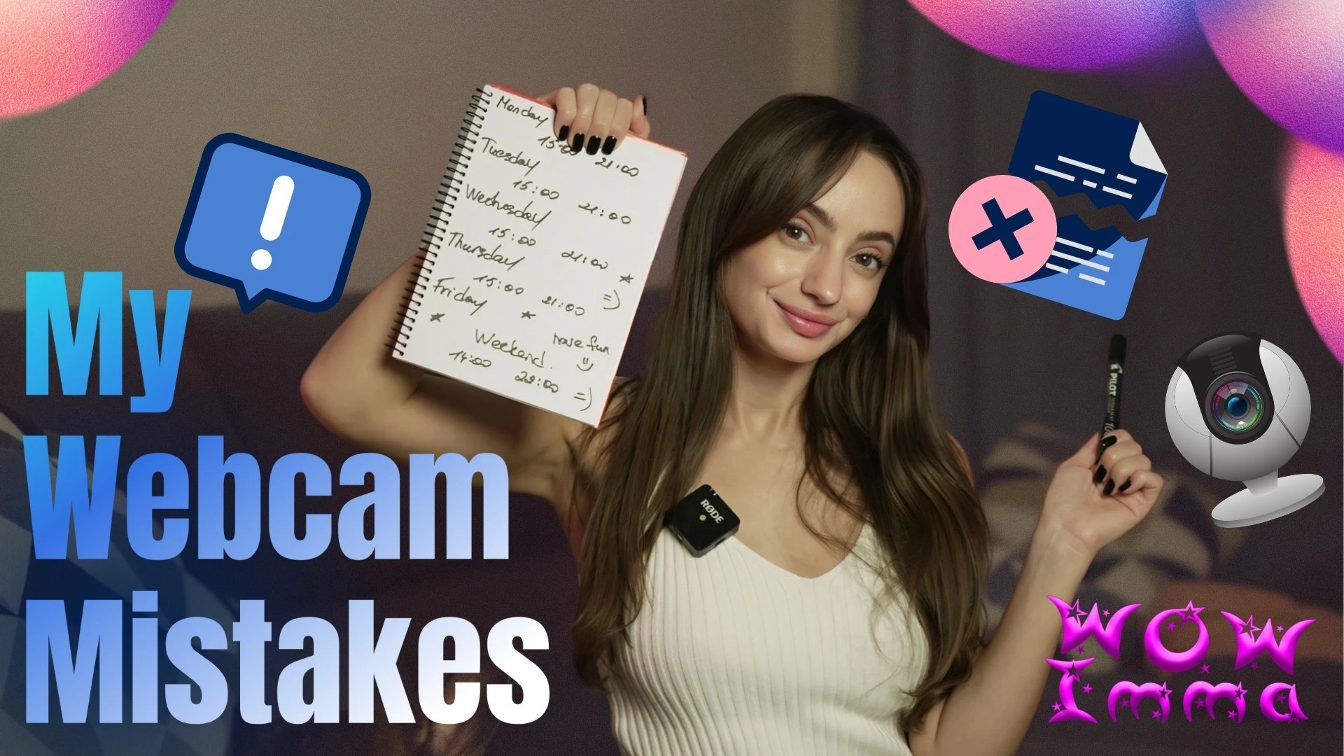 My Webcam Mistakes