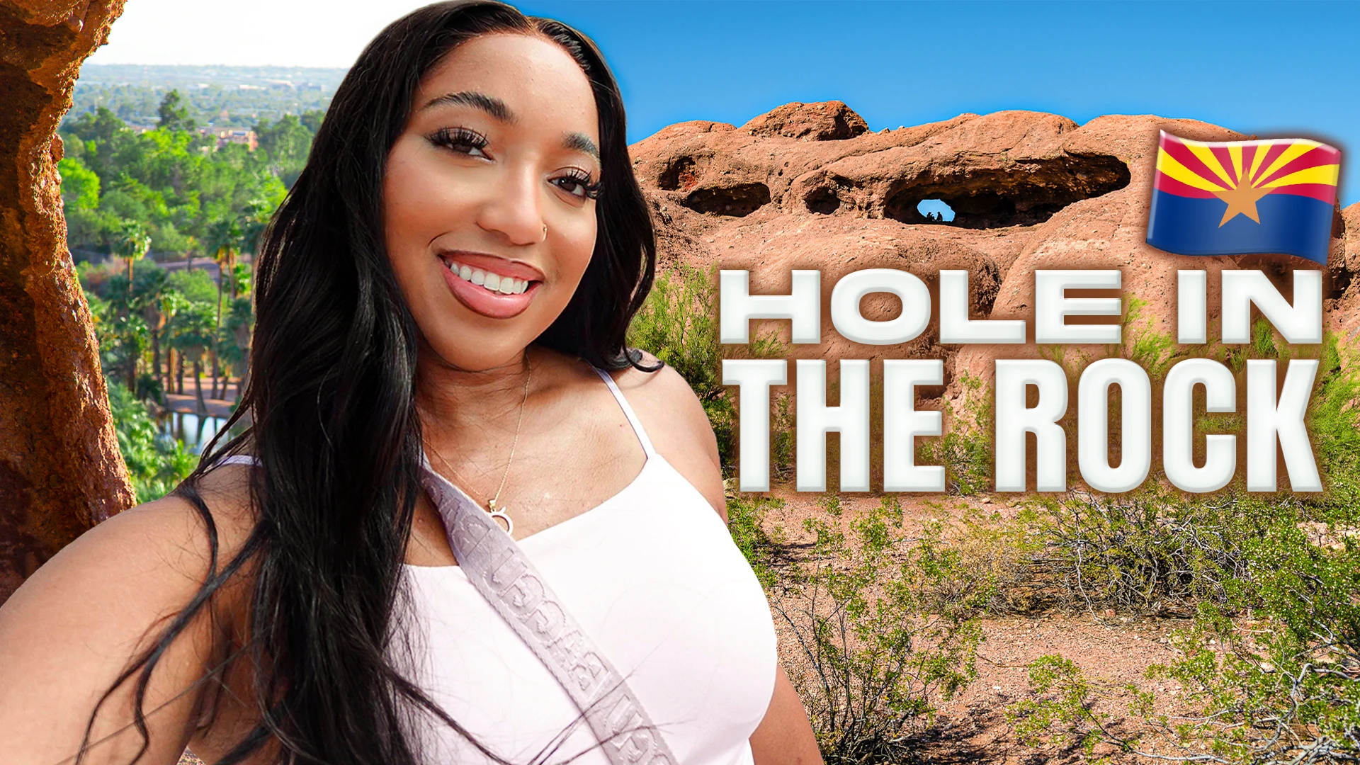 Hiking Hole in the Rock with Reyna!