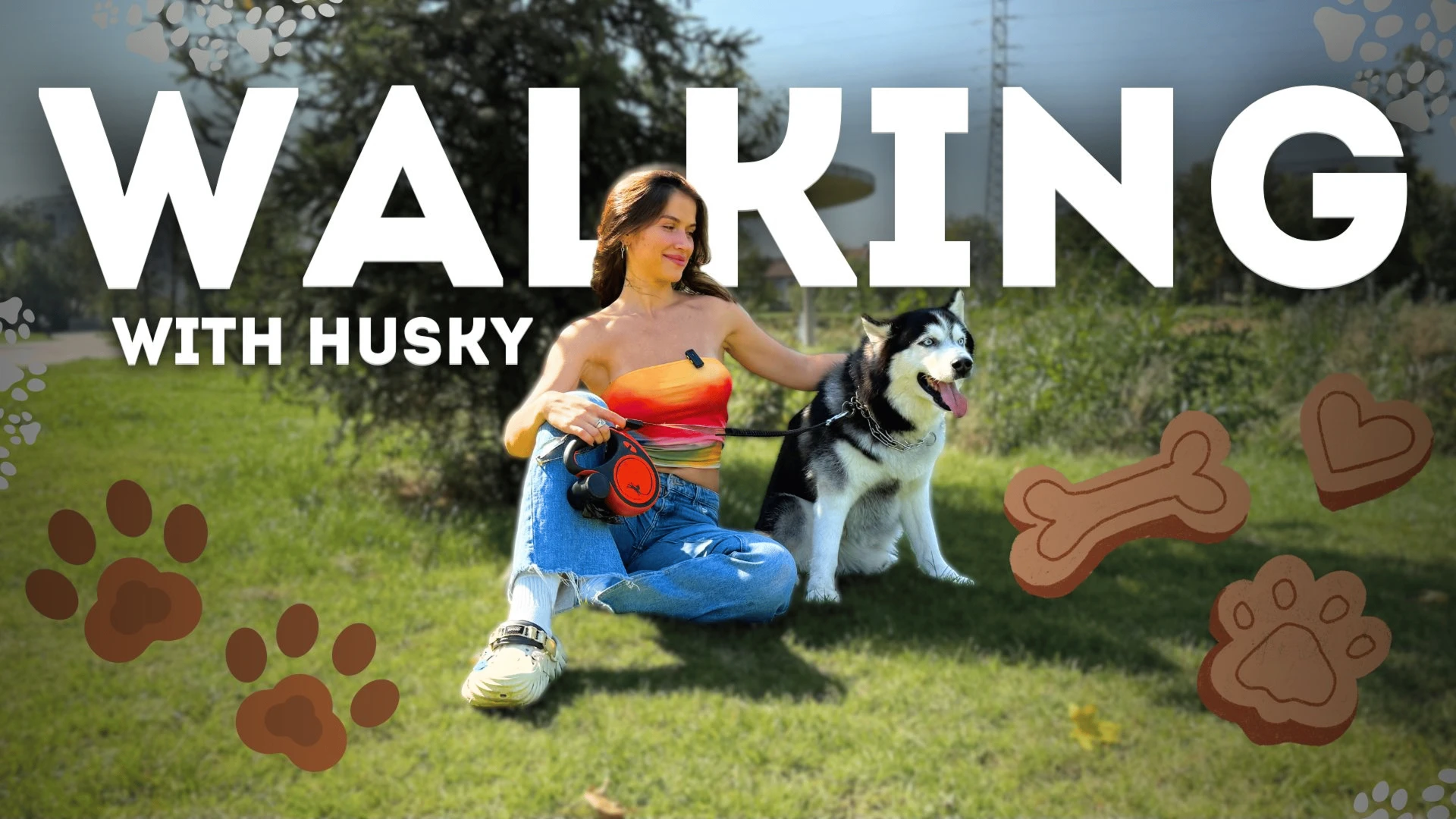 A Day with My Husky in the Forest
