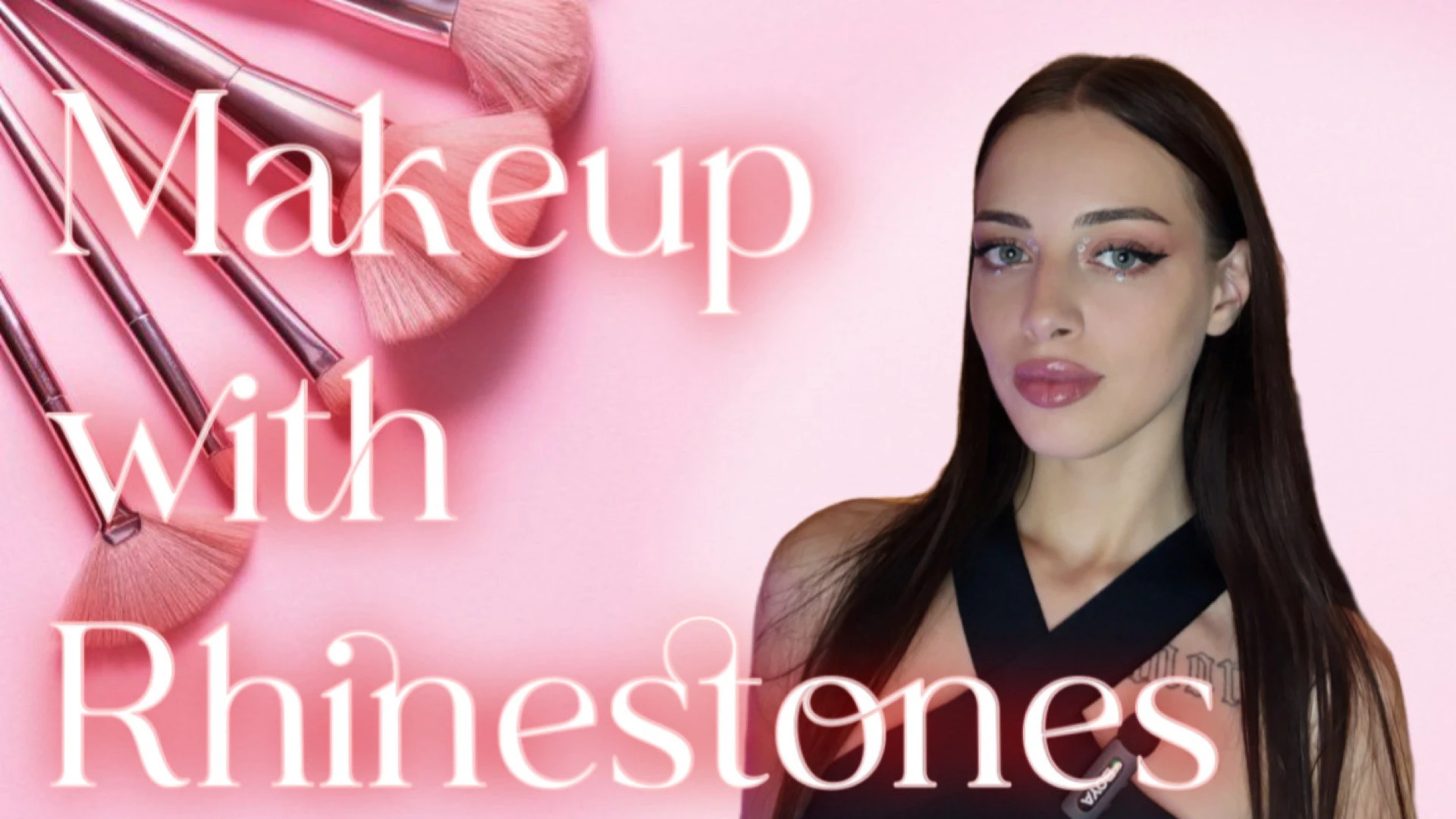 Makeup with Rhinestones