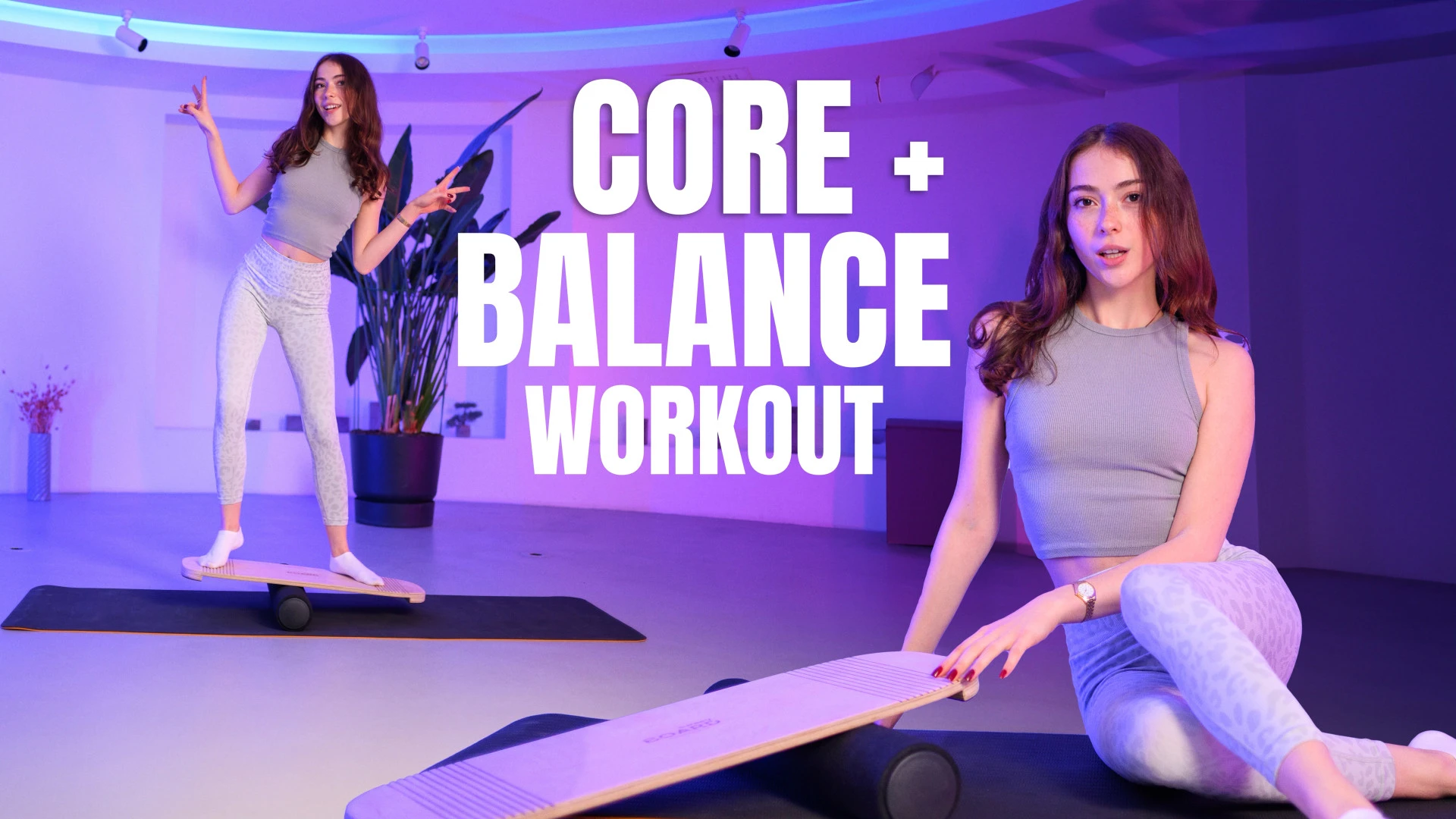 Figure Skater Balance Board Training