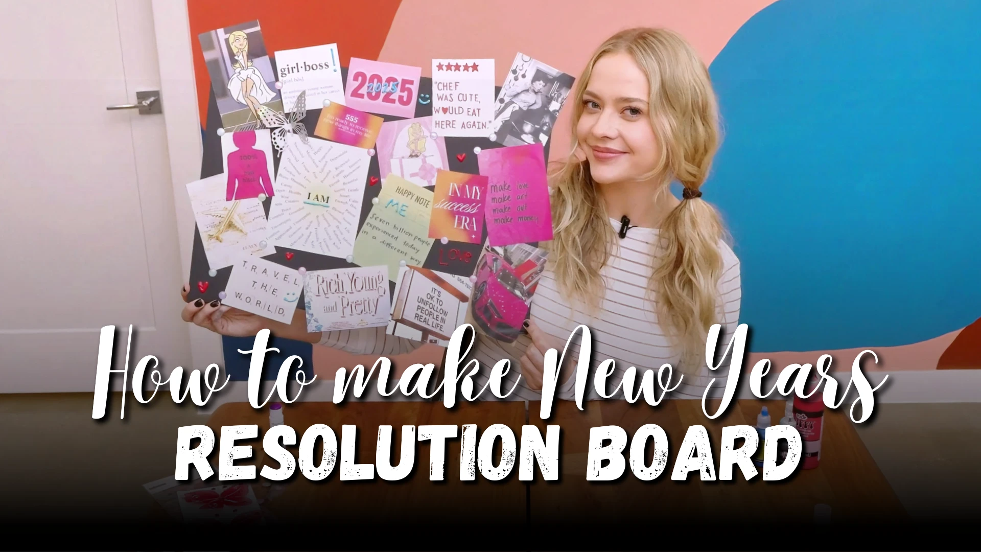 How to Make New Year's Resolution Board