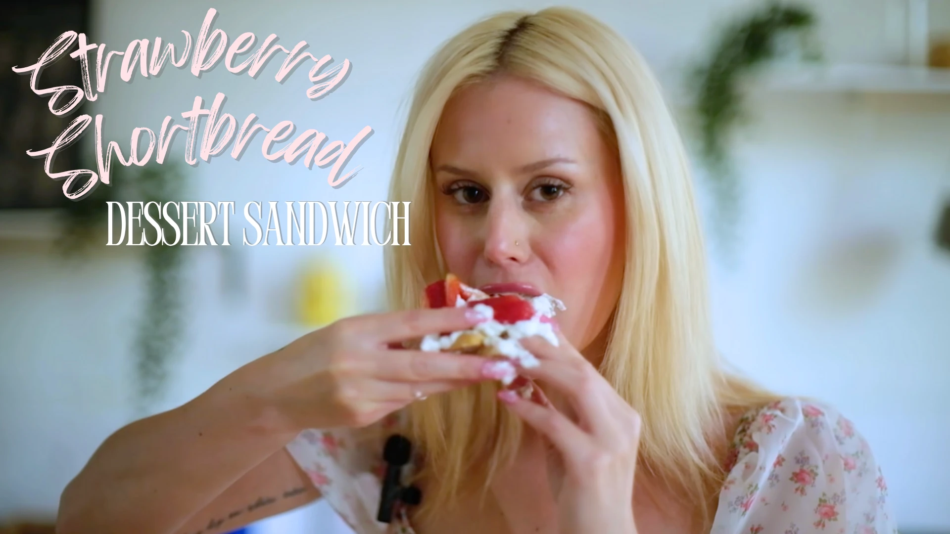 Strawberry Shortbread Dessert Sandwich