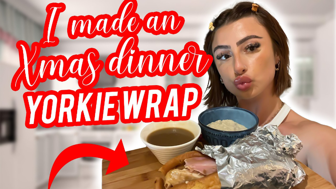 Xmas Dinner Leftover Yorkie Wrap