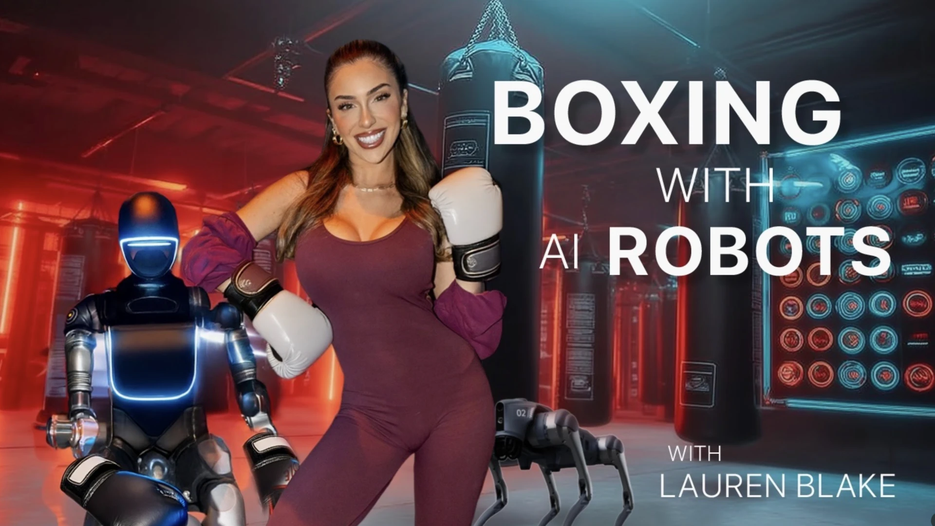 Lauren Blake Boxes an AI Robot!!