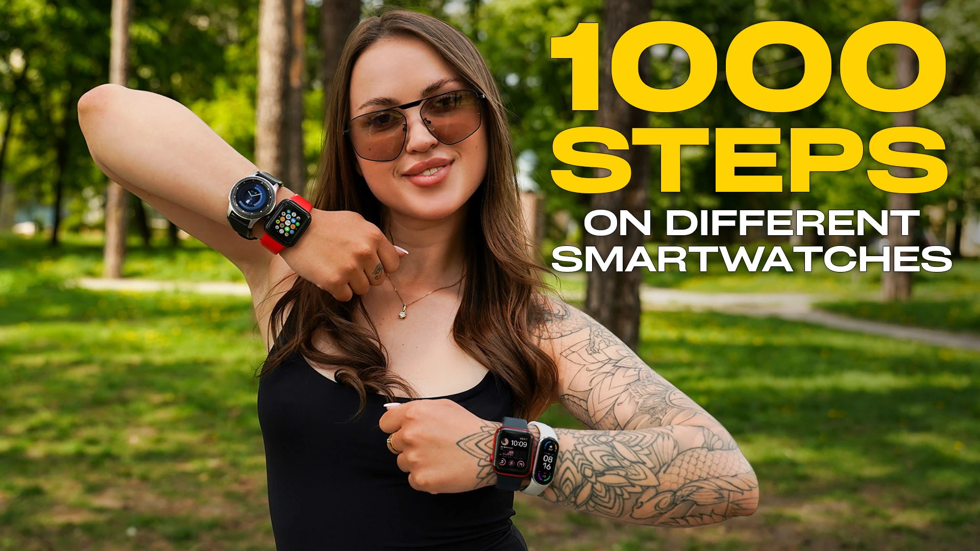 1000 Steps on Different Smartwatches