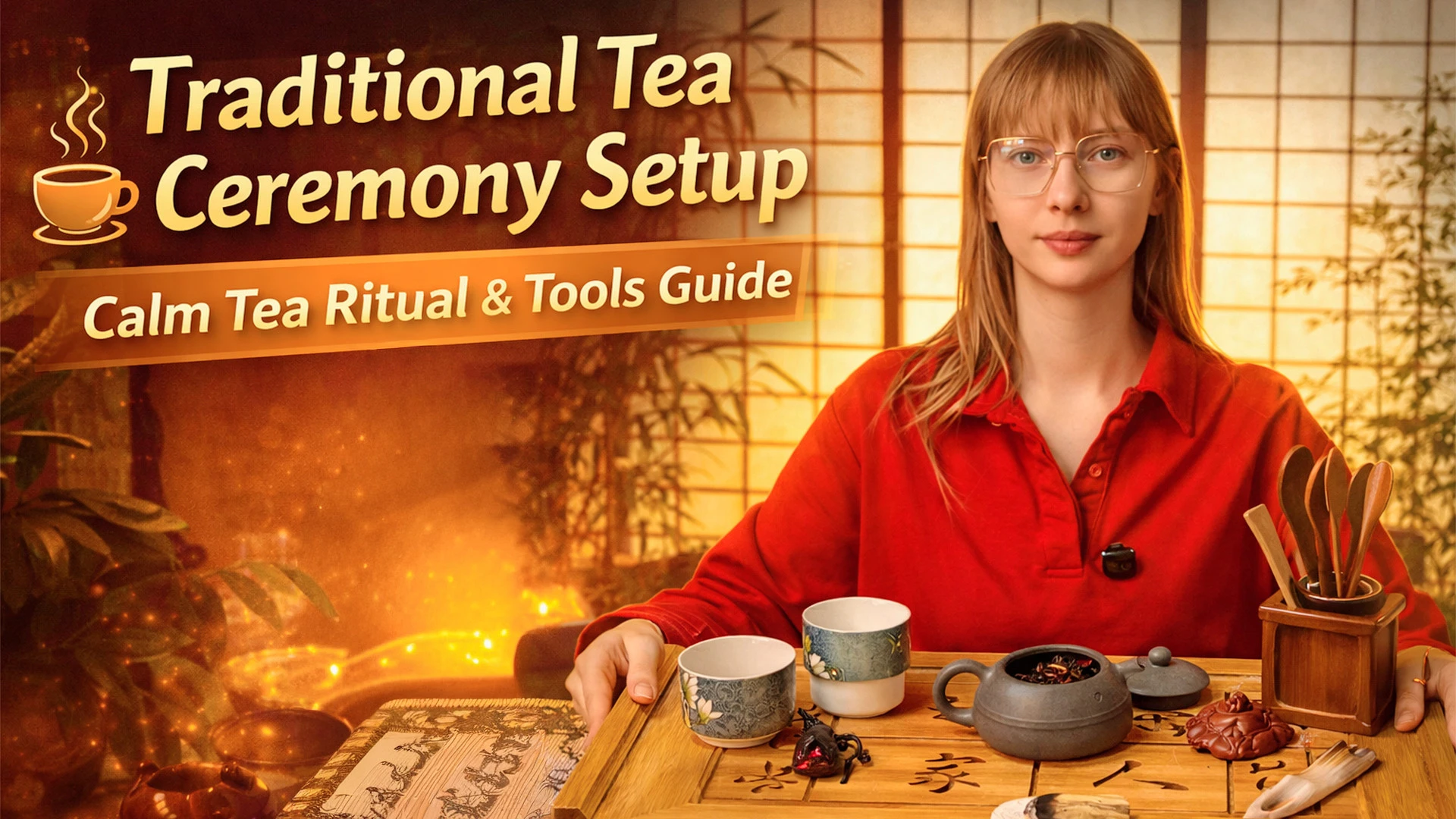 Traditional Tea Ceremony Setup