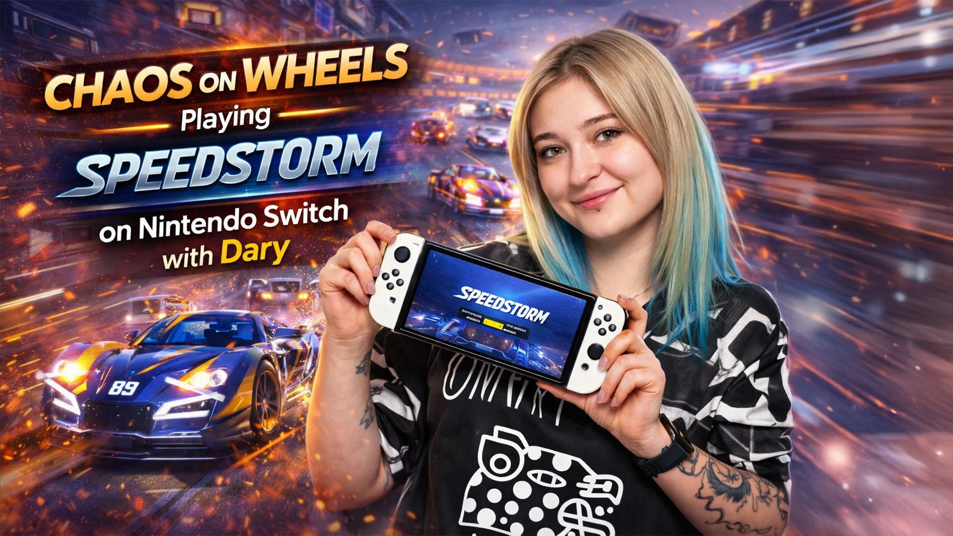 Playing Speedstorm on Nintendo Switch