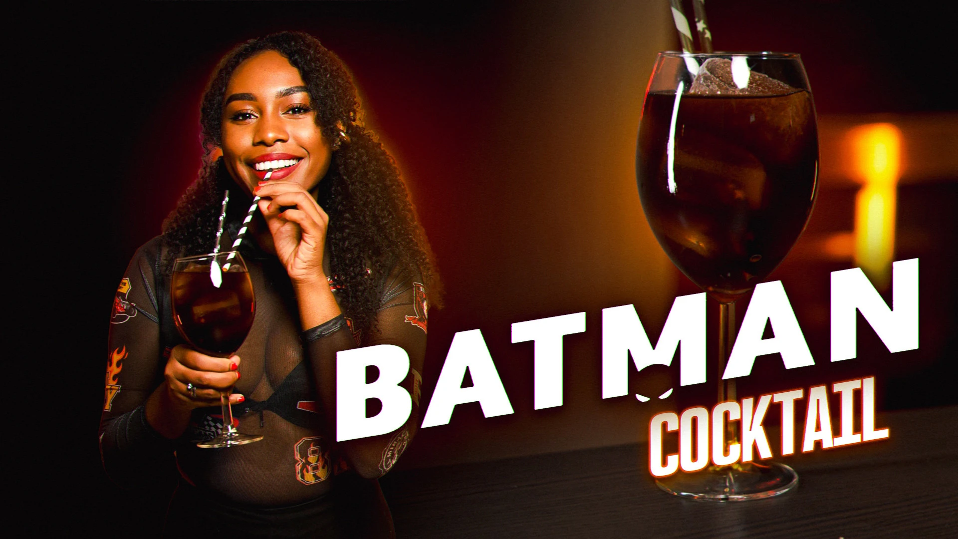 Batman Inspired Dark Cocktail