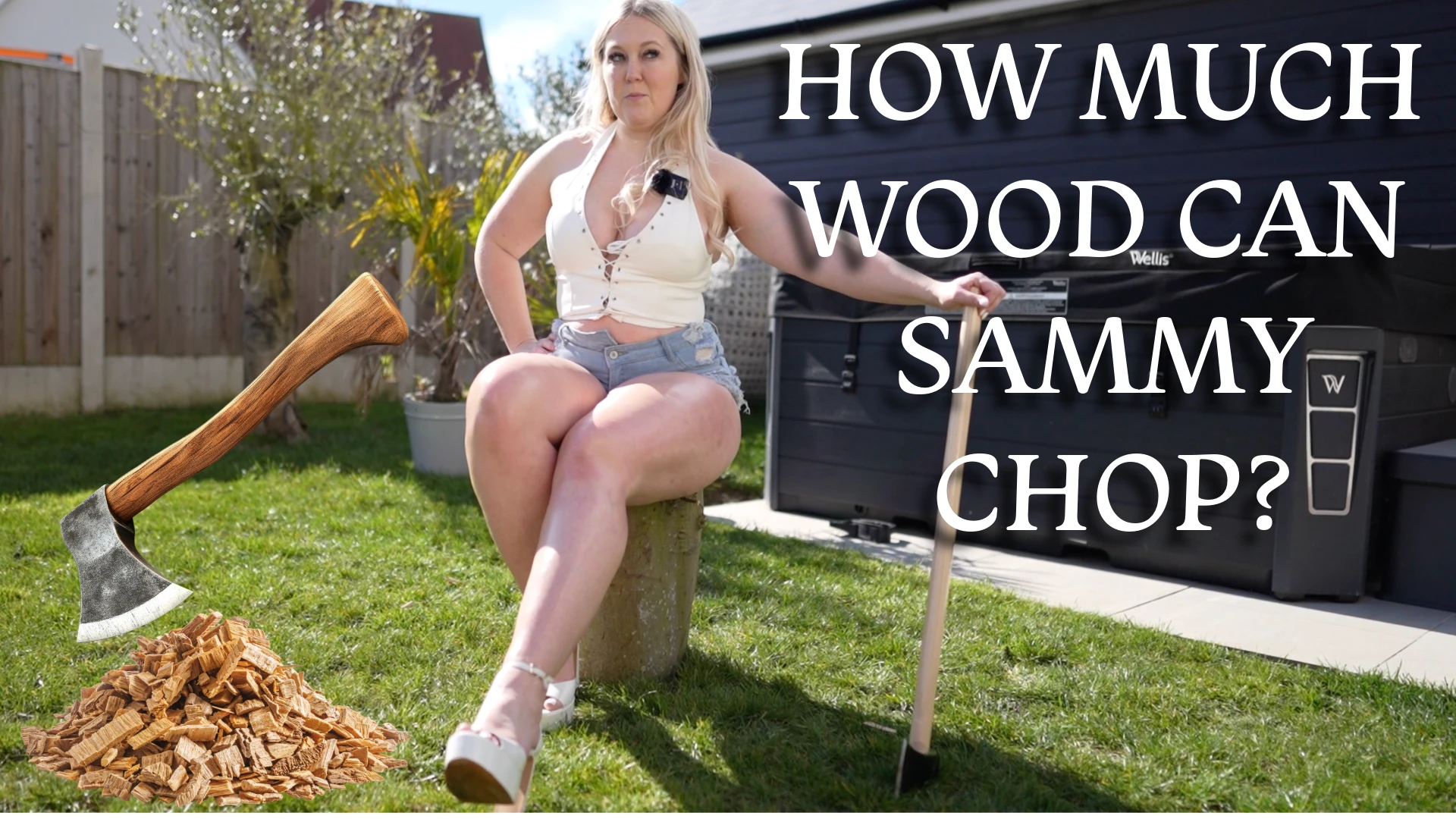 Sammy Thighs Wood-Chopping Adventure